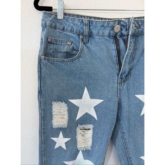 EUC Boohoo Denim Stars Jeans, size: 8 - Picture 4 of 5